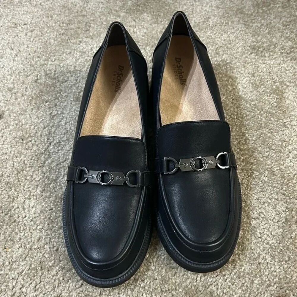Dr. Scholl's Rate Up Bit Block Heel Slip On Loafers O131 Size 10 Women’s